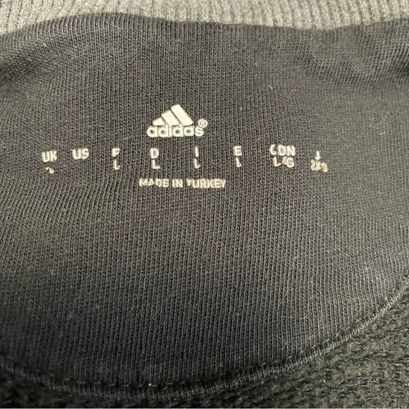 Adidas Black and Gray Crewneck Sweatshirt Men’s Large - Picture 11 of 12